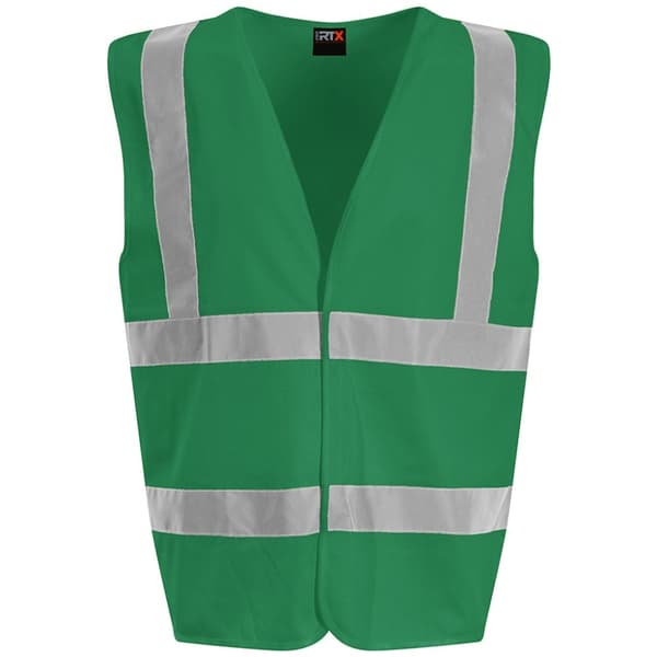 PRO RTX High Visibility Unisex Waistcoat Kelly Green 3XL