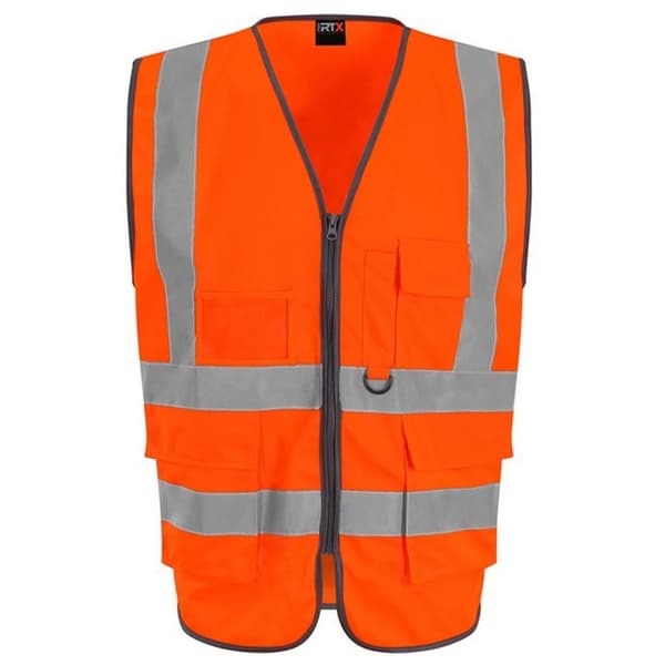 PRO RTX High Visibility Unisex Vuxna Executive väst Orange L