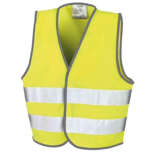 Result Childrens/Kids Hi-Vis Vest Fluorescent Yellow 7-9 Years