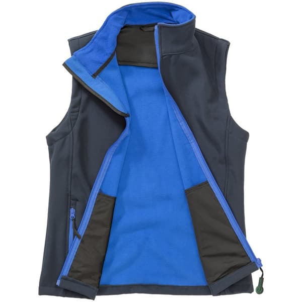 Result Womens/Ladies Softshell Body Warmer Navy/Royal Blue XL