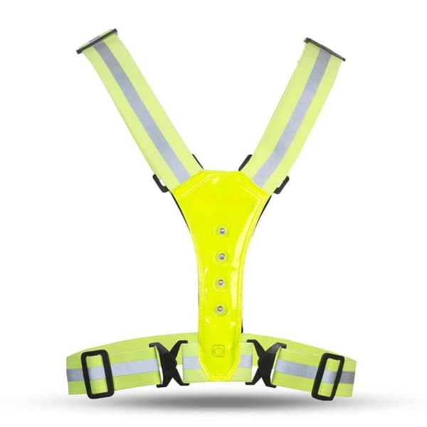 LED Reflexväst / reflekterande väst för löpning, cykling och träning