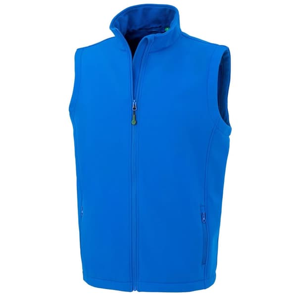 Result Genuine Recycled Softshell Softshell Body Warmer för män som kan skrivas ut