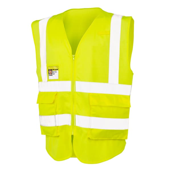 SAFE-GUARD by Result Mens Executive Cool Mesh Safety Vest