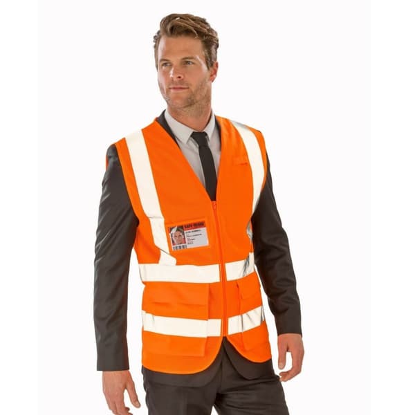 SAFE-GUARD by Result Mens Executive Cool Mesh Safety Vest