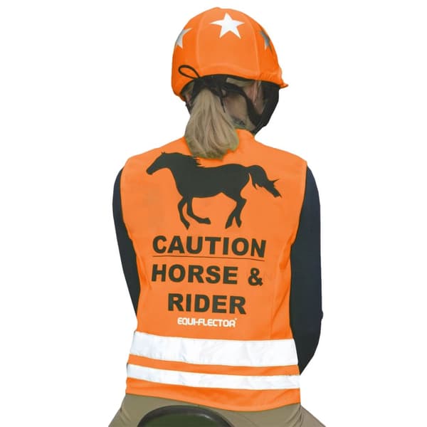 Equi-Flector Unisex Adult Reflective Safety Vest Orange XS