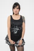 Miniatyrbild 4 av 4: My Chemical Romance Vest Top Luigi Angel Official Womens Skinny Fit Black