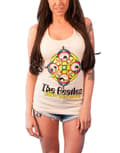 Miniatyrbild 1 av 4: The Beatles Vest Yellow Submarine Logo Official Womens Cream Skinny Fit Top