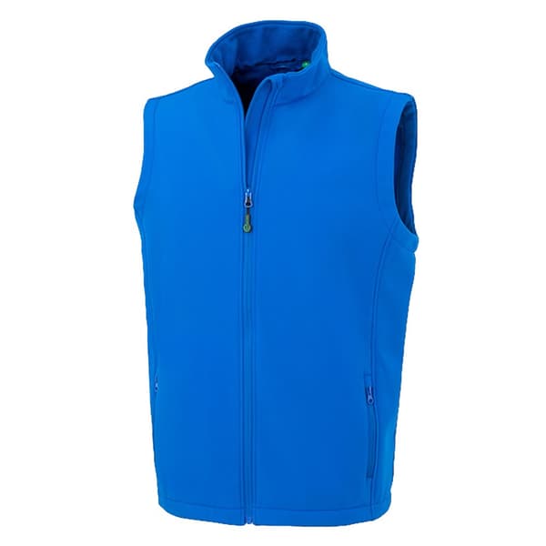 Result Genuine Recycled Softshell Softshell Body Warmer för män som kan skrivas ut Royal Blue XXL