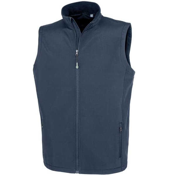 Result Genuine Recycled Softshell Softshell Body Warmer för män som kan skrivas ut