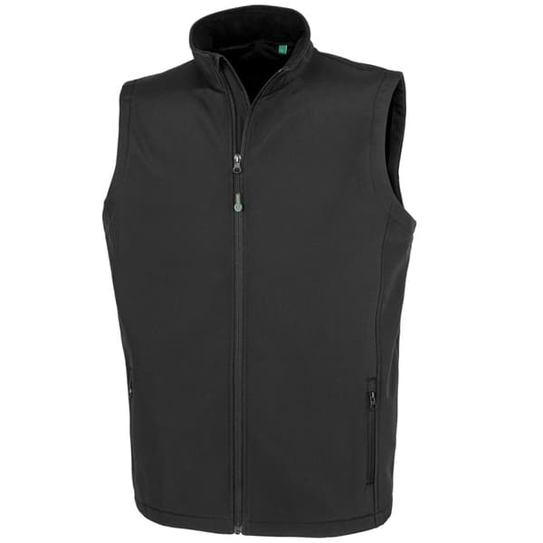 Result Genuine Recycled Softshell Softshell Body Warmer för män som kan skrivas ut