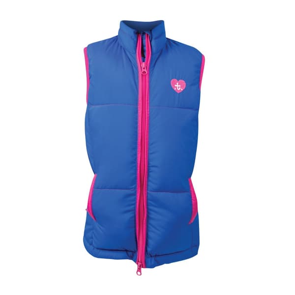 Hy Childrens/Kids Thelwell Collection Race Gilet Cobalt Blue/Magenta 5-6 Years