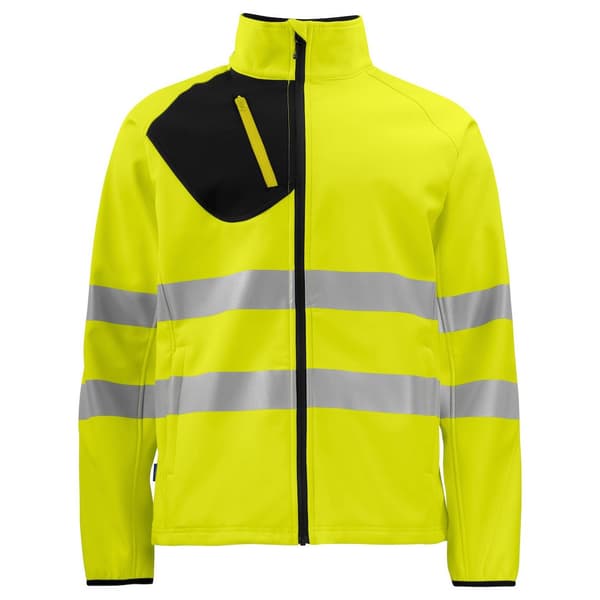 Projob Mens Hi-Vis Soft Shell Jacket