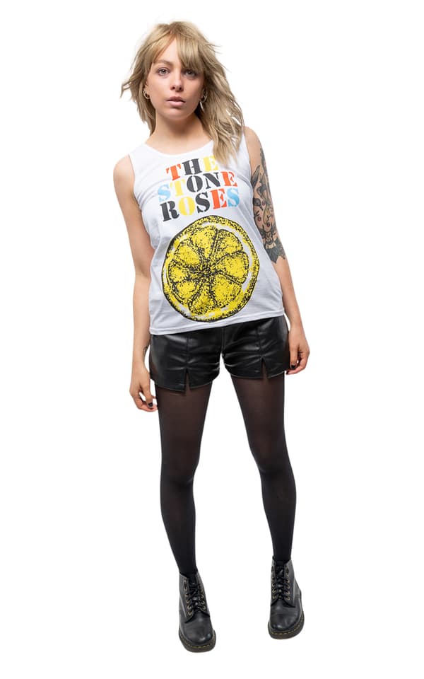 The Stone Roses Lemon Multicolor Skinny Vest