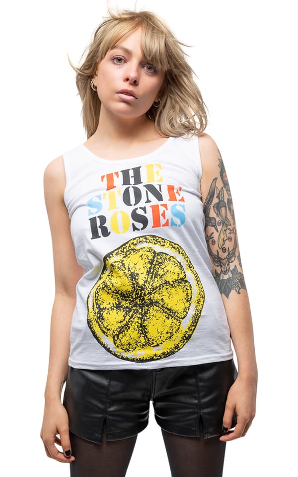 The Stone Roses Lemon Multicolor Skinny Vest