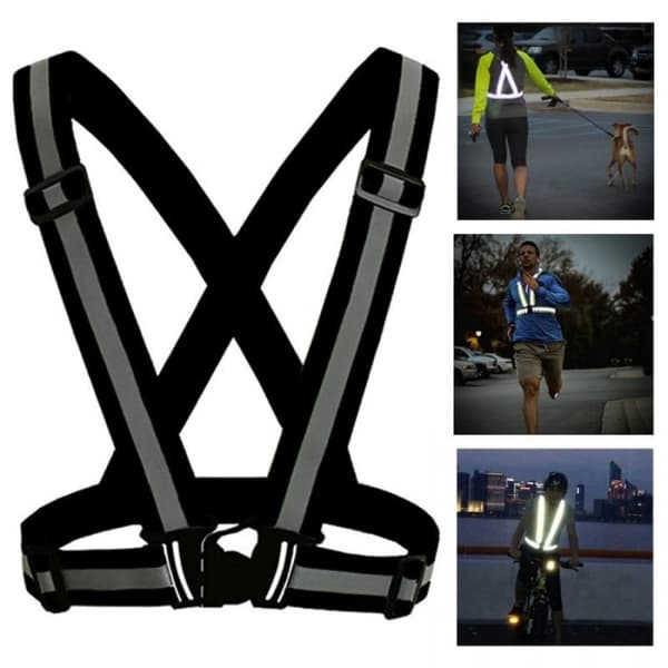 PRO Refleksvest / Reflekssele - Sort