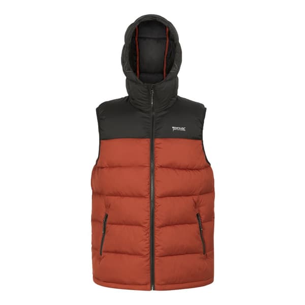Regatta Nevado Heavyweight Heavyweight Body Warmer utan ärmar för män Red Ochre/Black 3XL