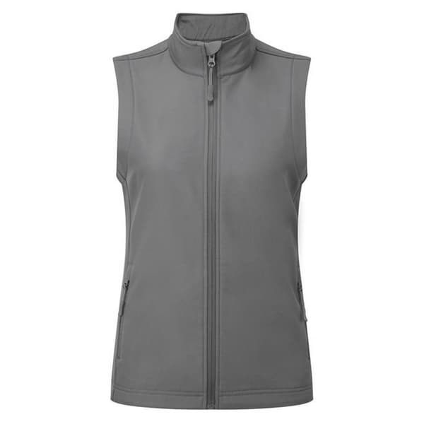 Premier Womens/Ladies Windchecker Recycled Printable Gilet Dark Grey XL