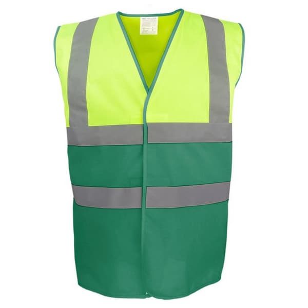 Yoko Unisex Adult Two Tone Hi-Vis Vest