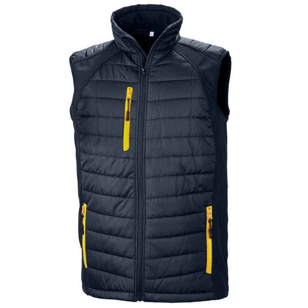 Result Genuine Recycled Unisex Adult Compass Softshell Padded Gilet för vuxna