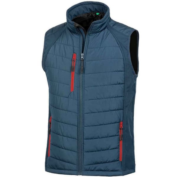 Result Genuine Recycled Unisex Adult Compass Softshell Padded Gilet för vuxna