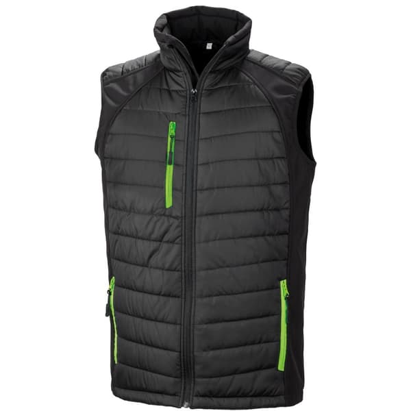 Result Genuine Recycled Unisex Adult Compass Softshell Padded Gilet för vuxna