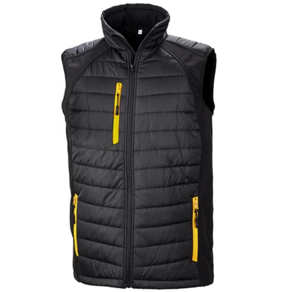 Result Genuine Recycled Unisex Adult Compass Softshell Padded Gilet för vuxna