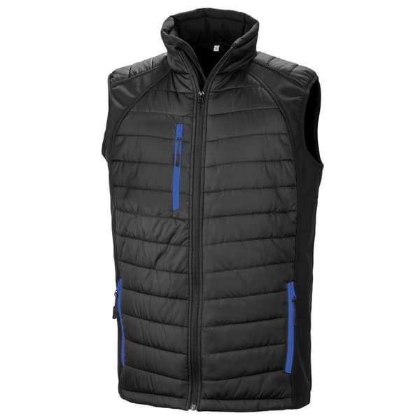 Result Genuine Recycled Unisex Adult Compass Softshell Padded Gilet för vuxna