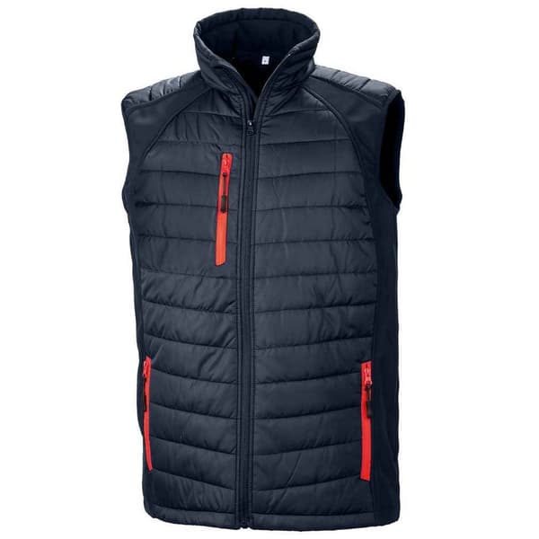 Result Genuine Recycled Unisex Adult Compass Softshell Padded Gilet för vuxna