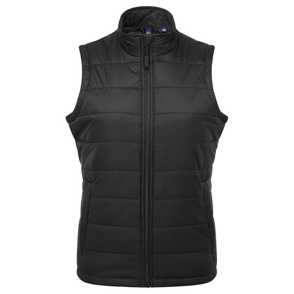 Premier Womens/Ladies Recyclight Gilet Black XS