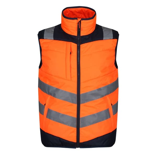 Regatta Högvisst kroppsvärmare för män med bafflar Orange/Navy S