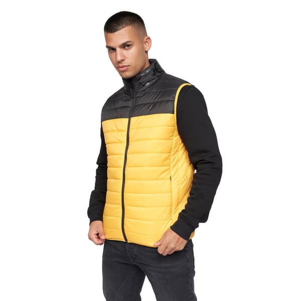 Crosshatch Presnell Gilet med hög hals för män Yellow M