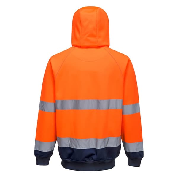 Portwest Kontrastfärgad Hi-Vis Hoodie för män