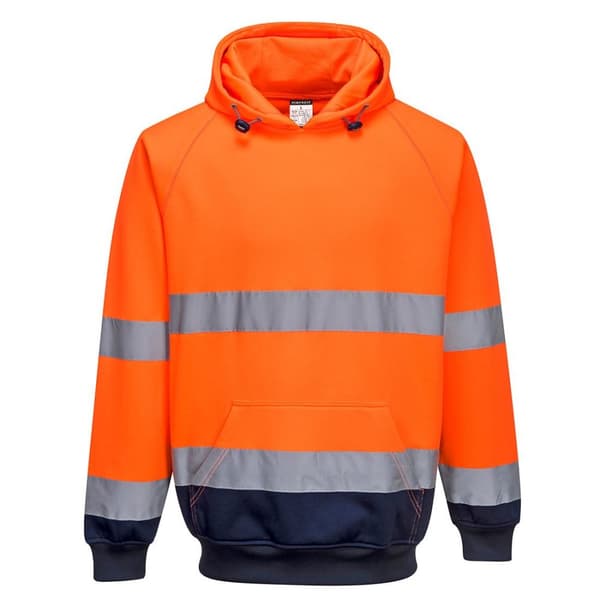 Portwest Kontrastfärgad Hi-Vis Hoodie för män