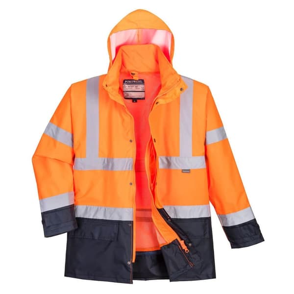 Portwest Herre Executive 5 i 1 Hi-Vis sikkerhedsjakke til mænd