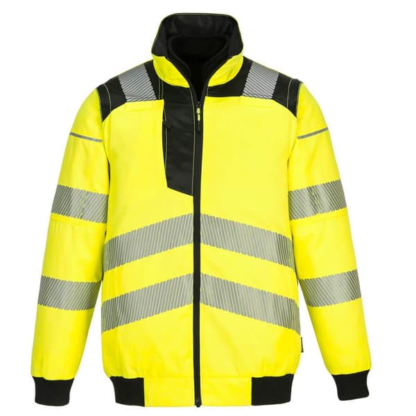 Portwest PW3 Hi-Vis 3 i 1 jakke til mænd Yellow/Black XXL