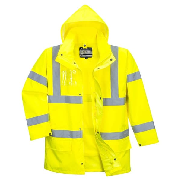 Portwest Mens Essential 5 in 1 Hi-Vis Jacket Yellow 3XL
