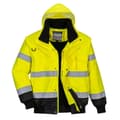 Miniatyrbilde 1 av 2: Portwest Mens 3 In 1 Hi-Vis Bomber Jacket