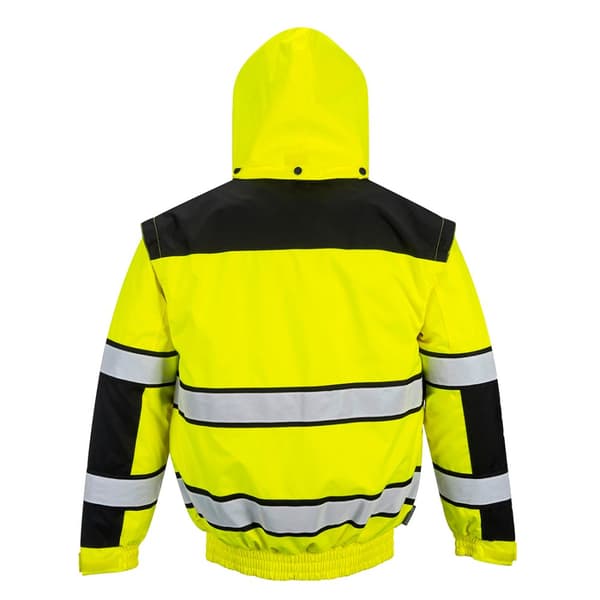 Portwest Mens Classic 3 In 1 Hi-Vis Winter Bomber Jacket