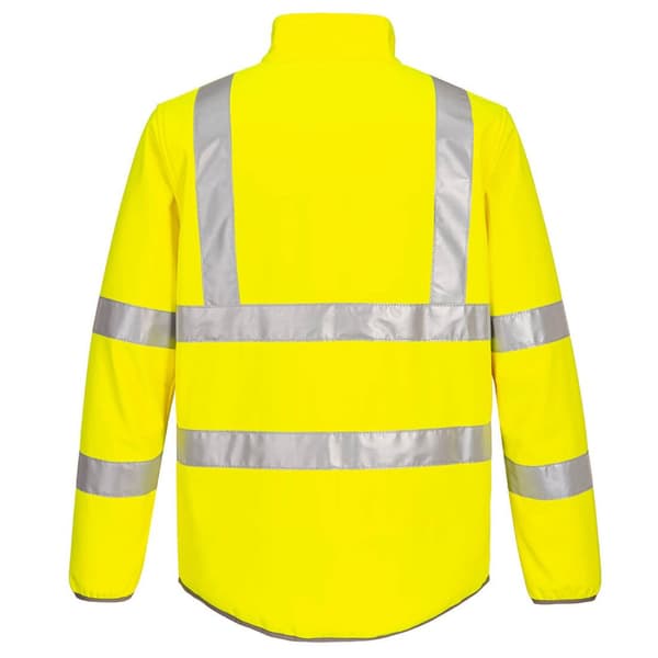 Portwest Mens Hi-Vis Eco Friendly 2 Layer Soft Shell Jacket
