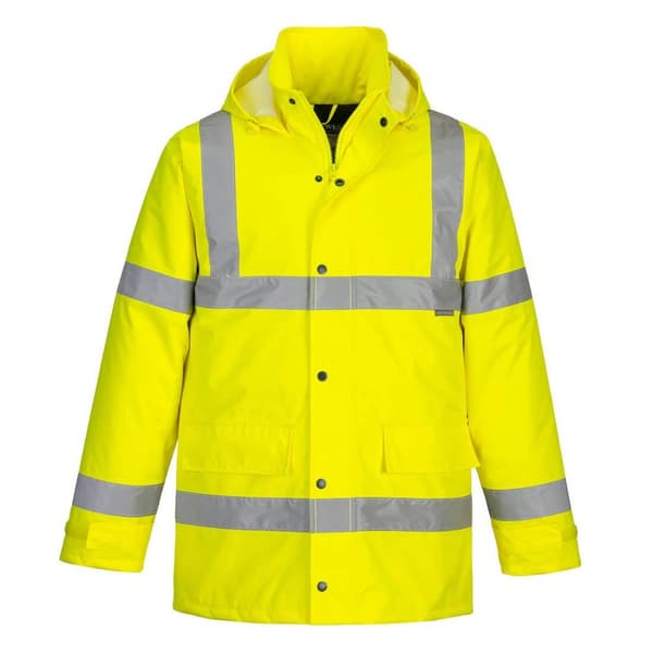 Portwest Mens Hi-Vis Winter Traffic Jacket Yellow XXL