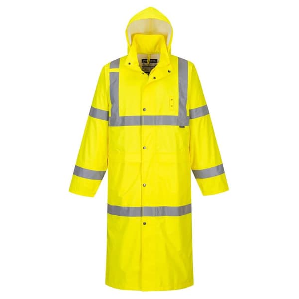 Portwest Mens Hi-Vis Raincoat Yellow 5XL