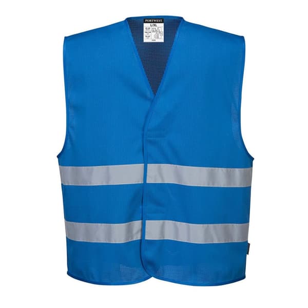 Portwest Unisex Iona Air-Mesh Hi-Vis vest til voksne Royal Blue S-M