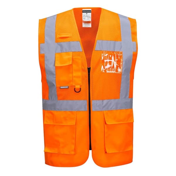 Portwest Madrid Mesh Hi-Vis väst för män