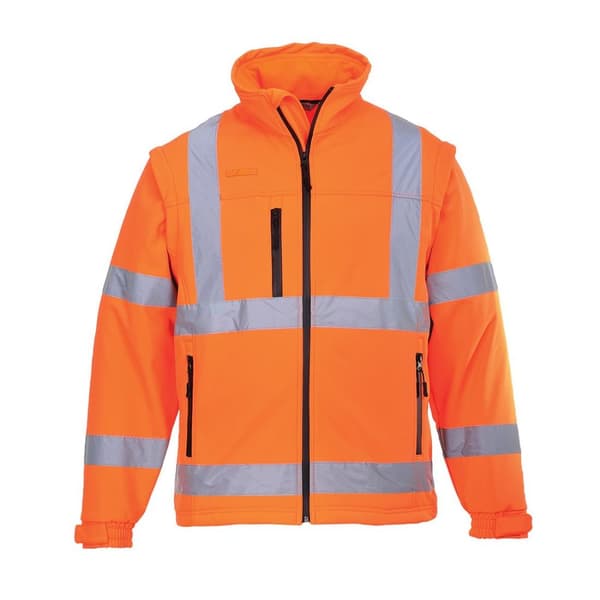Portwest Mens 2 In 1 High-Vis Soft Shell Jacket