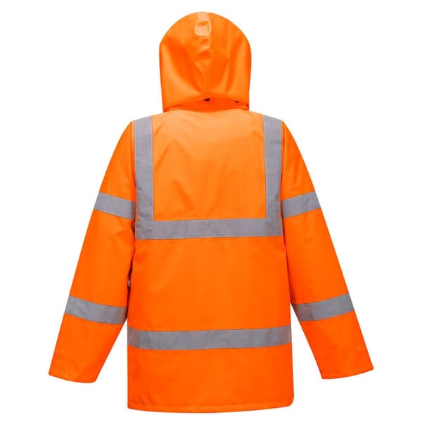 Portwest Herre regn Hi-Vis åndbar sikkerhed trafikjakke