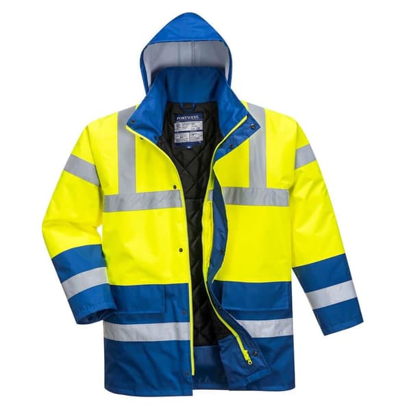 Portwest Kontrastfärgad Hi-Vis vintertrafikjacka för män