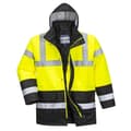 Miniatyrbilde 1 av 2: Portwest Mens Contrast Hi-Vis Winter Traffic Jacket