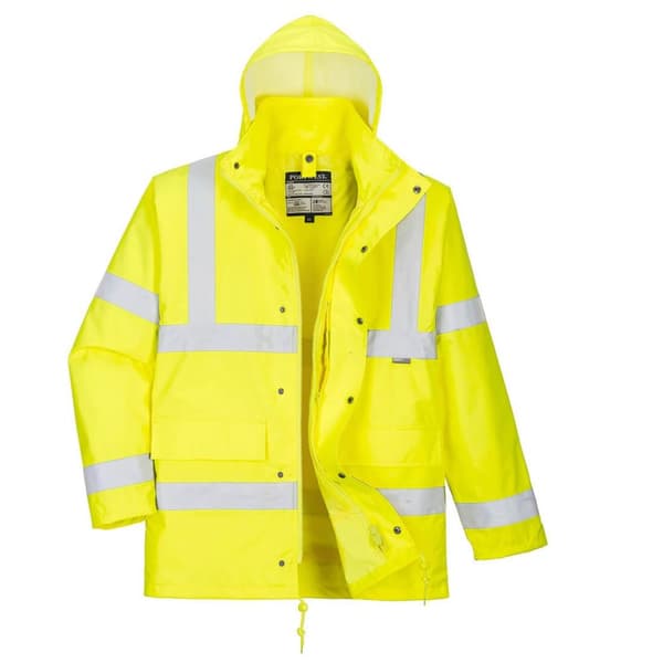 Portwest Hi-Vis 4 i 1 trafikjakke til mænd