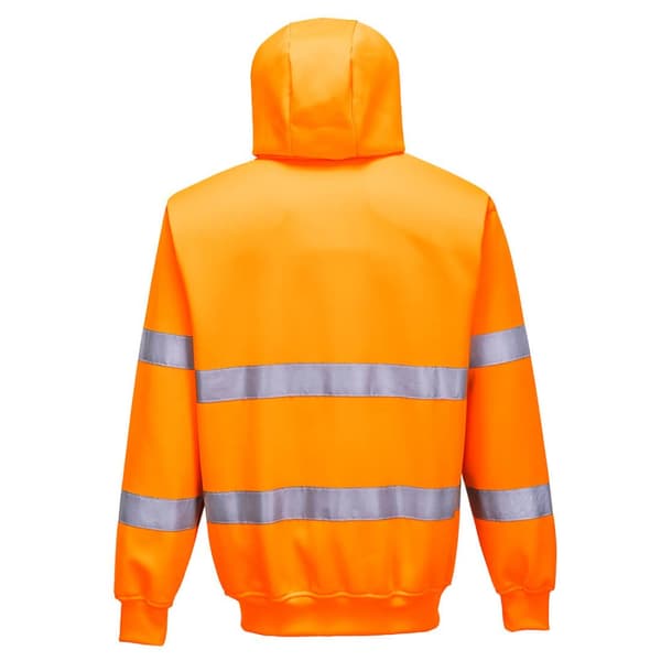 Portwest Mens Hi-Vis Safety Full Zip Hoodie
