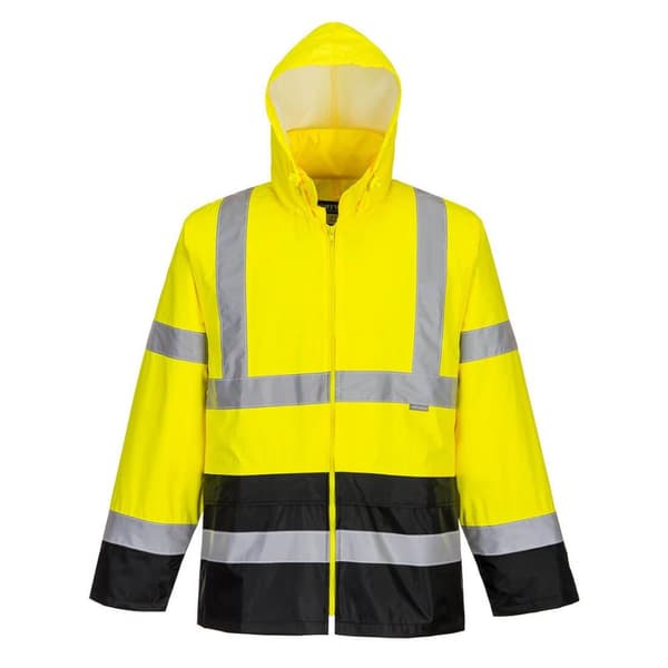 Portwest Herre H443 kontrast High-Vis arbejdsjakke Yellow/Black M